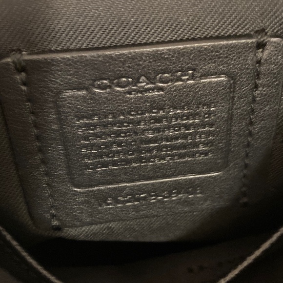 Coach Black Crossbody Bag with Gold Accents - Picture 3 of 4